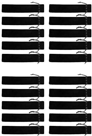 BE-TOOL Stifttasche mit Kordelzug, Samt-Stift, quadratisch, schwarz, nicht leicht schmutzig, Tasche für Stifte, Bleistift, Kugelschreiber, B, Klassisch