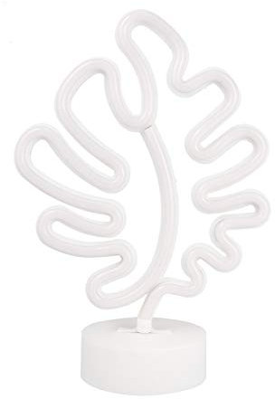 Uonlytech Leuchtreklamen Monstera Leaf Planter Led Wandschild Neuheit Tischlampe Wandkunst Lichtzeichen für Kinderzimmer Dekorationen Hochzeitsfeier