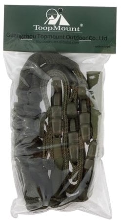 ToopMount 1.5 Single Point Sling Tactical Gun Schulterseil Nylon Verstellbarer Gewehrriemen für Airsoft-Jagd Taktischer Paintball (Green)