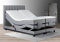 Tesla Dreams Boxspringbett 180x200 Emotion - Elektrisch verstellbare Matratze, 7 Zonen Taschenfederkern-Matratze H2/H3, Topper MemoLUX 10 cm Höhe, Grau