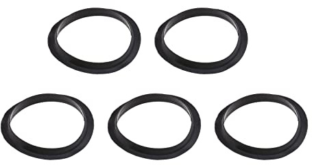 ECSiNG 5 Pezzi Guarnizioni Di Tenuta O-Ring Per Tappo Per Lavandino Per Tappi Per Lavabo In Metallo Tappi Per Lavabo Per Vasca Da Bagno Pop-up ID 31,5 Mm OD 38 Mm Gel Di Silice Nero