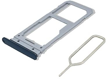 Eonpam Vassoio Carta SIM per (Samsung Galaxy S8) qualità originale Porta Scheda SIM Ricambio Slot scheda memoria SD con Pin della scheda SIM (Nero)