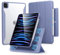 ESR Cover per iPad Pro 11 (2022/2021, 4/3a Generazione), Custodia Magnetica Rimovibile, Supporto per Pencil 2, Supporto Verticale, Retro Trasparente, Attivazione/Standby Automatica, Viola