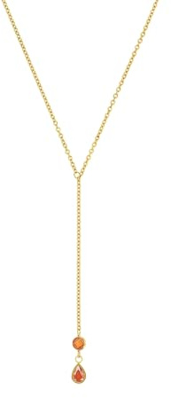 Amor Kette mit Anhänger Edelstahl Damen Halsschmuck, mit Zirkonia synth., 45+5 cm, Gold, Kommt in Schmuck Geschenk Box, 2034295