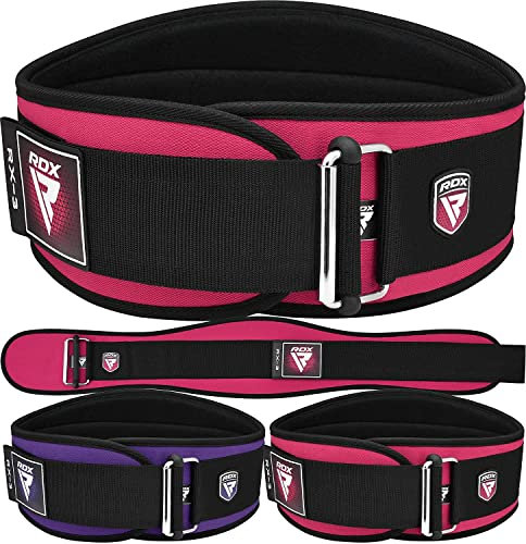 RDX 6.5” Gewichthebergürtel, Auto-Lock Trainingsgürtel, Krafttraining Powerlifting Fitness Bodybuilding Gürtel, Gewichtheben Gepolstert Gym Weight Lifting Belt, Damen Kreuzheben Wokout