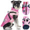 Hundemantel Winter, RosyFate Hund Warm Kleidung, Welpen Jacke, Weste Hund, Hunde Mantel Regendicht Winddicht, Hundemantel für Kleine und Mittlere Hunde (Rosa XL)