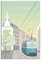 YONGCAI Zürich Schweiz Straße etcar Vintage Reise Poster Leinwand Wand Home Room Decor Kunst Poster Malerei Bild Druck Geschenk Poster