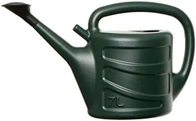 Watering Can 7L With Rose Strong Plastic Green Lightweight Garden Indoor & Outdoor Detachable Sprinkler Rose Head Water Can for Garden Plants Water Sprinkler