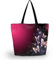 AOKSUNOVA Strandtasche Einkaufstasche Faltbar Groß Tote Bag Stofftasche mit Reißverschluss Bedruckt Schmetterling