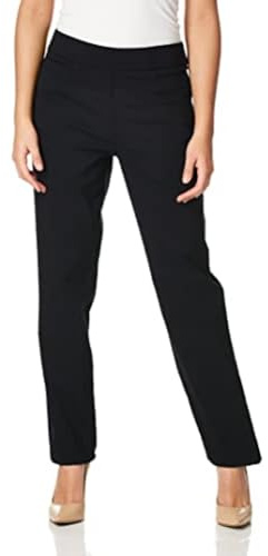 Briggs New York Women's Plus Size Super Stretch Millenium Welt Pocket Pull on Pant Black