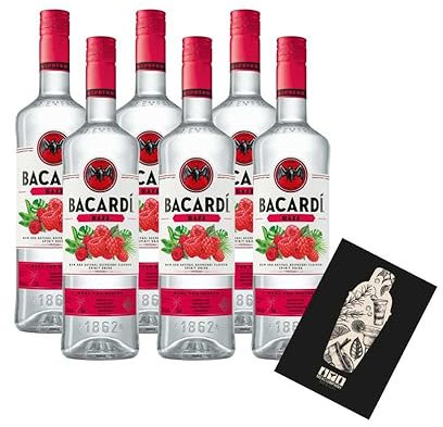 Bacardi 6er Set Razz 6x 0,7L (27% Vol) Rum mit Himbeere- [Enthält Sulfite]