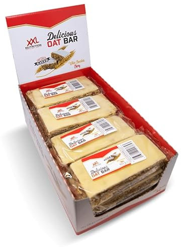 XXL Nutrition - Delicious Oat Bar - Haferriegel, Müsliriegel, Energieriegel mit Haferflocken - 12 Pack - Wei