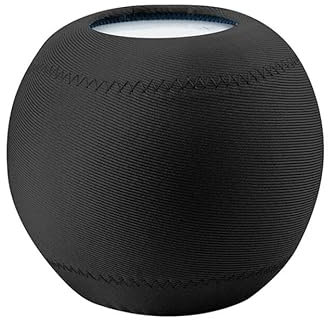 Coyktonty Protective Cover for Apple Smart Speaker dust Cover Homepod Mini Audio Waterproof Elastic Storage (Black)