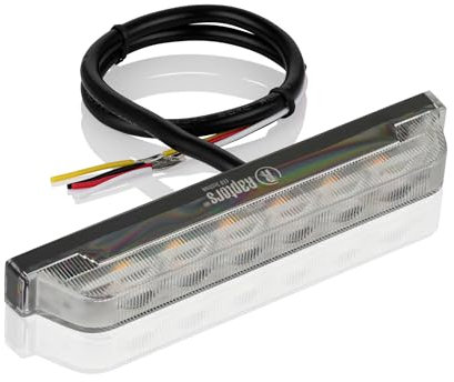 Raptors LED Technik Slim LED Frontblitzer | ECE R65 Zulassung Extrem flach 1,2cm | Warnleuchte für Einsatzfahrzeuge oder Baufahrzeuge (Orange, 6-LED)
