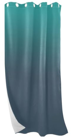 RPLIFE Tende per finestre con gradiente blu verde, tende per finestre strette, tende per finestre con blocco termico