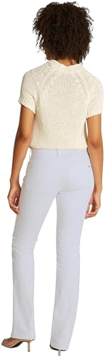 Tommy Hilfiger Damen Jeans Hose Bootcut White Mid Rise