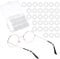 Qianyu 16 Paar Antirutsch Silikon Brillen Ohrpolster Ring, Weiche Brillen Halterung Transparent Brillenhalter Eye Glas Ohr Greifer Gläser Ohr Pads Zubehör für Sonnenbrillen Lesebrillen Brillenbügel
