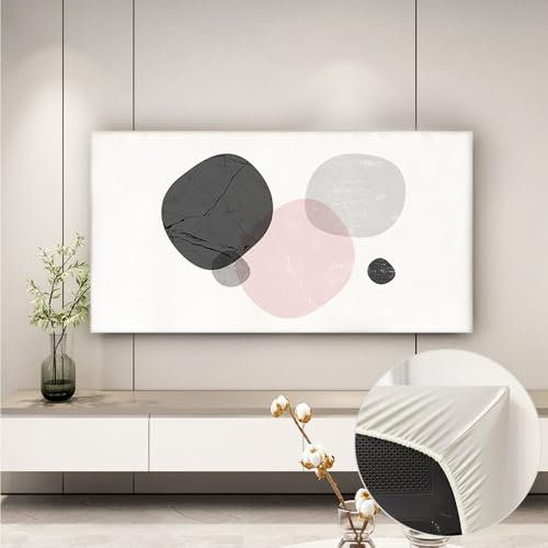 Hixingo TV Schutzhülle für Den, Staubschutz für Fernsehen und Monitor, Modern Elastische TV-Abdeckung, Fernsehschutz Für Zuhause Innenbereich 32 bis 85 Zoll (69-75″ TV,Weiß)