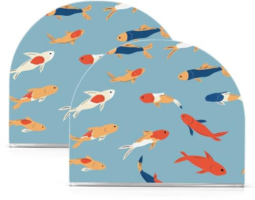 Serviettenhalter aus Acryl, Motiv: Cartoon-Fisch, minimalistisch, für Badezimmer, Restaurant, freistehend, für Partys, Hochzeiten, Veranstaltungen
