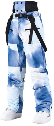 Sunnyuk Tuta Sci Donna, Salopette Sci Donna Pantaloni Invernale Snowboard Pantalone Curvy Sci Tuta Impermeabile da Neve Salopette Taglie Forti Termici Montagna Elasticizzati