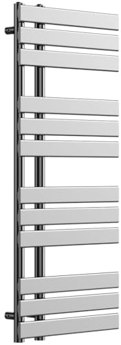Lux Heat Chrome Open-Flat Designer Towel Radiator 1180mm (H) x 500mm (W)