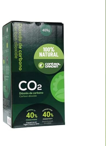 + control GARDEN Caja con Bolsa de CO2 para Cultivo Interior | Bag of CO2 for Cultivers | Aumento Crecimiento Plantas de Forma Fácil | 100% Orgánico