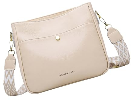 YiQinzcxg Women's Leather Handbag Crossbody Purse With Convenient Compartments Shoulder Bag For Shopping And Short Trips Leather Shoulder Bag