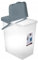 Large Storage Container Box Pet Food Washing Powder Tall 10L / 25L Home Bucket Cat Litter Tub Household Tub (Blue, 10L)