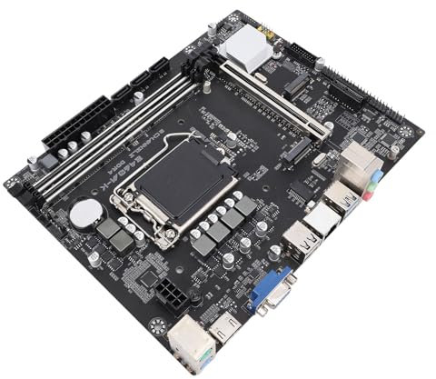 Scheda Madre per Computer B460M-K, Slot LGA 1200 DDR4, Interfaccia PCI E3.0 VGA HDMI, Scheda Madre per Computer da Gioco M.2 NVMe Gigabit Ethernet per Socket LGA1200 GEN 10 CPU