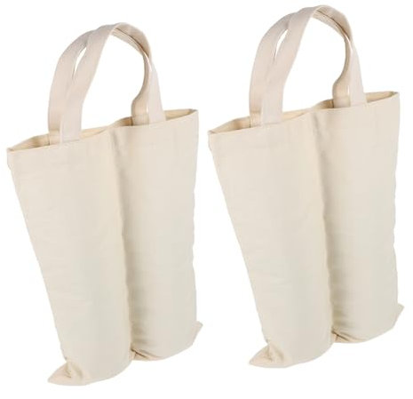 HOLIDYOYO Bolsa para Vino 2 Unidades Portátil 35X28Cm Tela de Lona Diseño Asa para Fiestas y Navidad