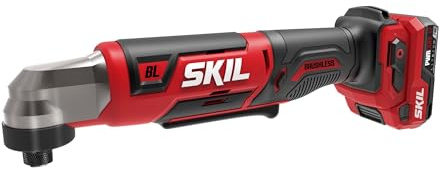 SKIL 12V Brushless Cordless 1/4-Inch Hex Right Angle Impact Driver Kit Including 2.0Ah USB-C Battery and 20W Charger - RI5745A-11