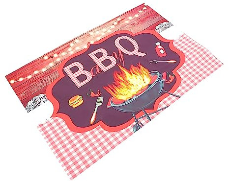 LOLIPPYY Telón Barbacoa para Decoración de Fiesta para Cumpleaños y Celebraciones