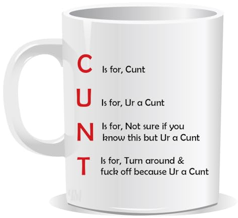 Perfect Mugs C is cunt Coffee Mug Funny Personality Secret Santa Christmas Gift