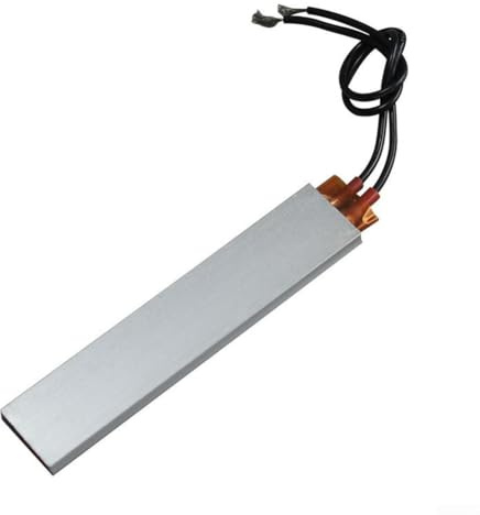 Belnotelt PTC Heating Element 220V 100x21x5mm Constant Temperature 60-270°C Silver Plate for Space Heater, Food Warming, Laboratory and Machinery Applications(120℃)