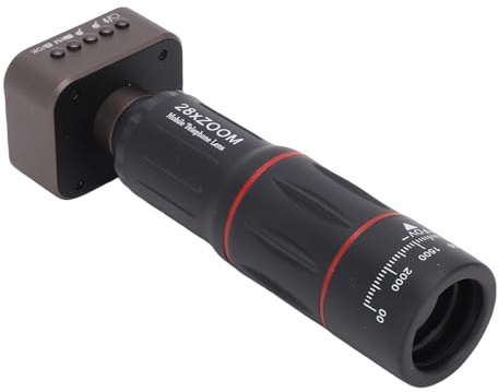 Tosuny Appareil Photo Numérique Monoculaire Zoom 18x avec écran intégré, Mini Caméra Compacte pour Les Concerts, L'observation des Oiseaux, Les Voyages et Les Aventures en Plein Air