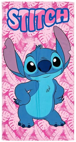 Mikrofaser Strandtuch Kinder (70x140 cm) für Stitch Fan – Schnelltrocknendes & Leichtes Badetuch für Mädchen, Platzsparendes Reisehandtuch
