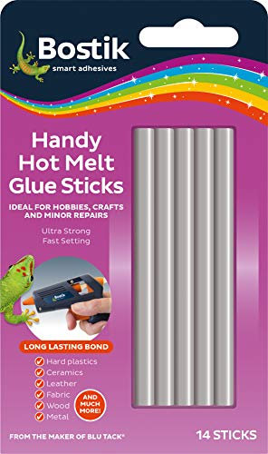 Bostik Handy Hot Melt Glue Sticks, for Use with Bostik Handy Hot Melt Glue Gun, Pack of 14