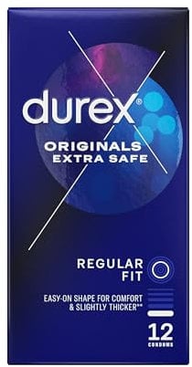 Durex Extra Safe Condoms, Pack of 12 (Packaging May Vary)