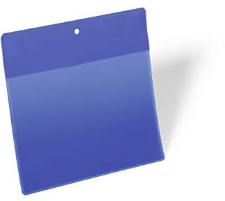 Durable Kennzeichnungstasche plus (A5 quer) Packung à 10 Stück, blau, 174607