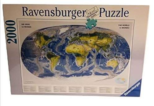 Weltkarte Meeresboden, 2000 Teile Puzzle
