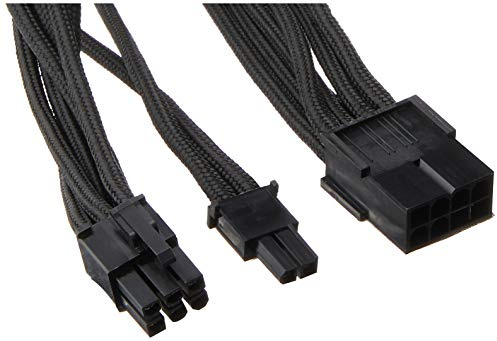 SilverStone Tek ummanteltes Verlängerungskabel mit 1 x 8-poligen auf PCI-E 8-poligen Stecker (PP07-PCIB)