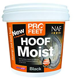 NAF Profeet Hoof Moist Black 900g – Daily Hoof Dressing for Horses – Hydrates & Protects Dry, Brittle Hooves – With Natural Oils & Biotin – Ideal for Dark Hooves