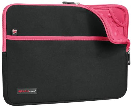 TECHGEAR Tablet Sleeve for Apple iPad Pro 13 (M4) 2024, iPad Air 13 (M3/M2), iPad Pro 12.9 [Also fits Magic Keyboard] Slim Neoprene Zipped Protective Sleeve Case Cover Anti-Shock Bubble Interior