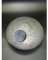 Lavinia Wandvase, Dekovase Disk UFO Silber Aluminium rund flach D. 35cm WA