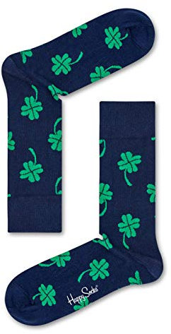 Happy Socks Damen Freizeitsocken Big Luck, Blau (Navy 6000), One Size (Herstellergröße: 36-40)