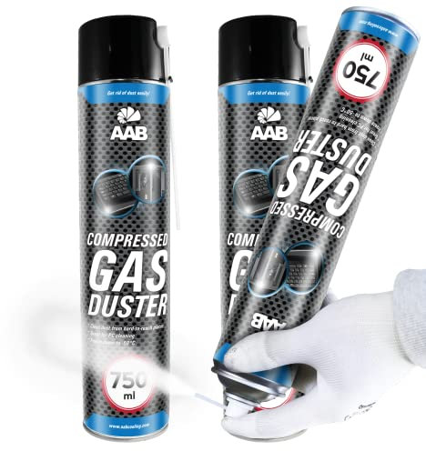 AABCOOLING Compressed Gas Duster Freezing Spray 750ml - Set of 2 - Deep Freeze Spray, Freezer Spray, Pipe Freeze Spray, Frost Spray, Pipe Freezing Kit, Freezes Down to -50*C