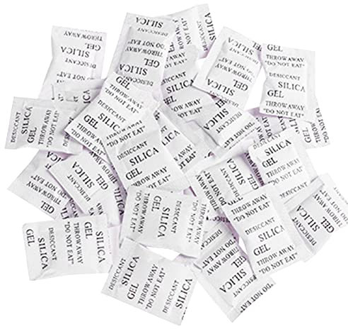 XHXseller 200 stücke Silica Gel Beutel Trockenmittel Beutel-Pack von Silica Gel Stoff Beutel Absorbieren Feuchtigkeit für Lufttrockner Feuchtigkeitsentfernung, Lebensmittelqualität Luftentfeuchter