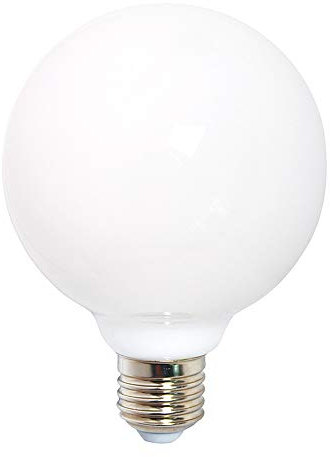 NCC-Licht LED Filament Leuchtmittel Globe G95 8W = 60W E27 opal matt 360° warmweiß 2700K