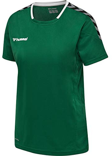 hummel Authentic Poly Trikot Kurzarm Damen F9402 gruenweiss, XS Damen