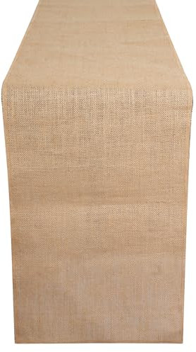 Jute Tischläufer 30 cm breites 45 m Natural Jute Table Runner langes Sackleinen-Tischband für Hochzeit Party Dekoration und Mittag oder Abendessen
